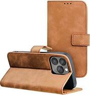 TENDER BOOK CASE FOR IPHONE 13 PRO BROWN FORCELL από το e-SHOP