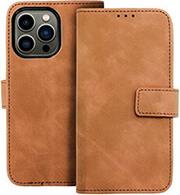 TENDER BOOK CASE FOR IPHONE 13 PRO MAX BROWN FORCELL από το e-SHOP