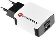 TRAVEL CHARGER UNIVERSAL 2A WITH 2XUSB SOCKET FORCELL από το e-SHOP