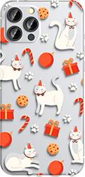 WINTER 21 / 22 CASE FOR IPHONE 13 PRO CHRISTMAS CAT FORCELL από το e-SHOP