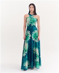 ΦΟΡΕΜΑ ΜΑΚΡΥ FLORAL SATIN - ΠΡΑΣΙΝΟ FOREL