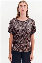 ΓΥΝΑΙΚΕΙΑ ΜΠΛΟΥΖΑ ΜΕ ALL-OVER ΣΧΕΔΙΟ ΜΕ ΠΑΓΙΕΤΑ - 081.10.01.084 ΚΑΦΕ FOREL