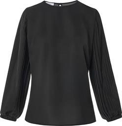 ΓΥΝΑΙΚΕΙΑ ΜΠΛΟΥΖΑ ΜΕ ΠΛΙΣΕ ΜΑΝΙΚΙΑ - 081.10.01.019 ΜΑΥΡΟ FOREL