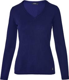 ΓΥΝΑΙΚΕΙΑ ΠΛΕΚΤΗ ΜΠΛΟΥΖΑ ΜΕ V ΛΑΙΜΟΚΟΨΗ - 081.90.01.032 ΣΚΟΥΡΟ ΜΠΛΕ FOREL