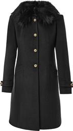 ΓΥΝΑΙΚΕΙΟ ΠΑΛΤΟ FAUX ΓΟΥΝΑ ΜΕΣΑΤΟ - 081.70.01.022 ΜΑΥΡΟ FOREL