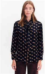 ΓΥΝΑΙΚΕΙΟ ΠΟΥΚΑΜΙΣΟ ΜΕ ALL-OVER PRINT ΚΑΙ ΦΙΟΓΚΟΣ - 081.80.01.030 ΜΑΥΡΟ FOREL