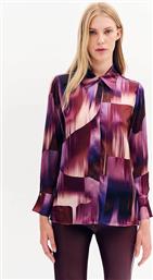 ΓΥΝΑΙΚΕΙΟ ΠΟΥΚΑΜΙΣΟ ΜΕ ALL-OVER PRINT ΚΑΙ ΣΑΤΕΝ ΥΦΗ - 081.80.01.014 ΠΟΛΥΧΡΩΜΟ FOREL