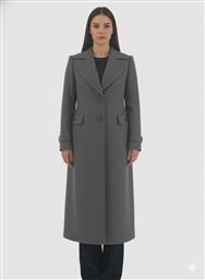 ΜΑΚΡΥ ΠΑΛΤΟ ΣΕ ΓΚΡΙ ΧΡΩΜΑ ΜΕ ΠΕΤΟ ΓΙΑΚΑ - ΓΚΡΙ FOREL