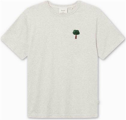 ΑΝΔΡΙΚΟ T-SHIRT ΜΕ ΚΕΝΤΗΜΑ REGULAR FIT ''TREE'' - F4086 ΥΠΟΛΕΥΚΟ FORET