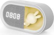 ALARM CLOCK WITH LED BUNNY NIGHT LIGHT PURE FNL-05 INGRID WHITE LONG LIGHT FOREVER