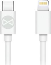 CABLE USB-C - LIGHTNING 1,0 M 3A WHITE FOREVER