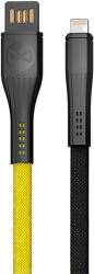 CORE EXTREME CABLE USB - LIGHTNING 1,0 M 3A BLACK-YELLOW FOREVER