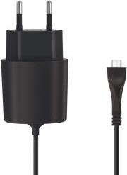 TRAVEL CHARGER WITH MICRO USB 2.1A BLACK FOREVER