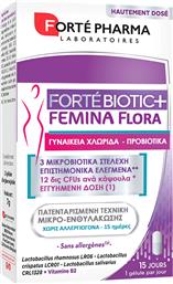 FORTEBIOTIC FEMINA FLORA ΣΥΜΠΛΗΡΩΜΑ ΔΙΑΤΡΟΦΗΣ ΠΡΟΒΙΟΤΙΚΩΝ & ΒΙΤΑΜΙΝΗΣ Β2 ΓΙΑ ΤΗ ΔΙΑΤΗΡΗΣΗ ΧΛΩΡΙΔΙΚΗΣ ΙΣΟΡΡΟΠΙΑΣ, & ΦΥΣΙΟΛΟΓΙΚΩΝ ΒΛΕΝΝΟΓΟΝΩΝ ΣΤΙΣ ΓΥΝΑΙΚΕΣ 15CAPS FORTE PHARMA