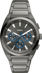 ΡΟΛΟΙ EVERETT CHRONOGRAPH FS6107 ΓΚΡΙ FOSSIL