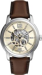 ΡΟΛΟΙ HERITAGE AUTOMATIC SKELETON ME3264 ΚΑΦΕ FOSSIL