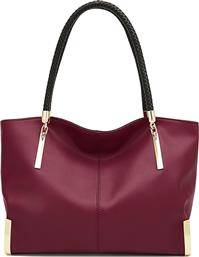 ΔΕΡΜΑΤΙΝΗ ΓΥΝΑΙΚΕΙΑ ΤΣΑΝΤΑ SHOPPER 'ΩΜΟΥ 938032F RED FOXER
