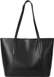 ΔΕΡΜΑΤΙΝΗ ΓΥΝΑΙΚΕΙΑ ΤΣΑΝΤΑ SHOPPER 'ΩΜΟΥ 958V422F ΜΑΥΡΟ FOXER