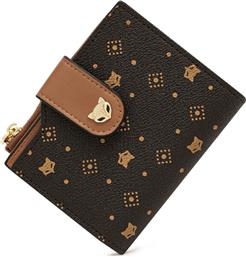 ΓΥΝΑΙΚΕΙΟ PVC ΠΟΡΤΟΦΟΛΙ 2161006F ΚΑΦΕ ΣΚΟΥΡΟ FOXER