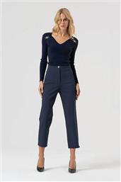 ΓΥΝΑΙΚΕΙΟ ΨΗΛΟΜΕΣΟ ΠΑΝΤΕΛΟΝΙ CROPPED SLIM FIT - FR25WV1009W72701-117 ΜΠΛΕ ΣΚΟΥΡΟ FRACOMINA