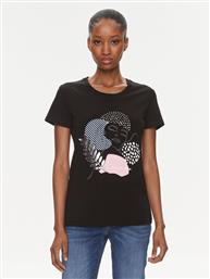 T-SHIRT FR24ST3004J401N5 ΜΑΥΡΟ REGULAR FIT FRACOMINA