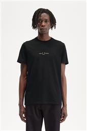 ΑΝΔΡΙΚΗ ΜΠΛΟΥΖΑ GRAPHIC PRINTT-SHIRT M7786-102 ΜΑΥΡΟ FRED PERRY