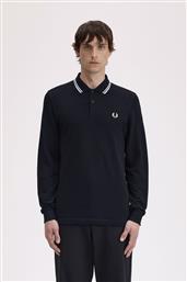 ΑΝΔΡΙΚΗ ΜΠΛΟΥΖΑ LS TWIN TIPPED POLO M3636-350 ΜΑΥΡΟ FRED PERRY