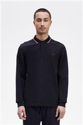 ΑΝΔΡΙΚΗ ΜΠΛΟΥΖΑ LS TWIN TIPPED POLO M3636-T55 ΜΠΛΕ FRED PERRY