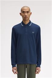 ΑΝΔΡΙΚΗ ΜΠΛΟΥΖΑ LS TWIN TIPPED POLO M3636-Z47 ΜΠΛΕ FRED PERRY
