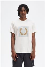 ΑΝΔΡΙΚΗ ΜΠΛΟΥΖΑ STRIPED LAUREL WREATH T-SHIRT M7832-129 ΛΕΥΚΟ FRED PERRY