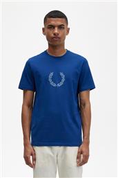 ΑΝΔΡΙΚΗ ΜΠΛΟΥΖΑ Τ-SHIRT LAUREL WREATH GRAPHIC M5632-R31 ΜΠΛΕ FRED PERRY