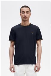 ΑΝΔΡΙΚΗ ΜΠΛΟΥΖΑ Τ-SHIRT TWIN TIPPED M1588-M68 ΜΠΛΕ ΣΚΟΥΡΟ FRED PERRY