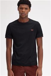 ΑΝΔΡΙΚΗ ΜΠΛΟΥΖΑ Τ-SHIRT TWIN TIPPED M1588-W68 ΜΑΥΡΟ FRED PERRY