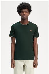 ΑΝΔΡΙΚΗ ΜΠΛΟΥΖΑ Τ-SHIRT TWIN TIPPED M1588-W84 ΠΡΑΣΙΝΟ FRED PERRY