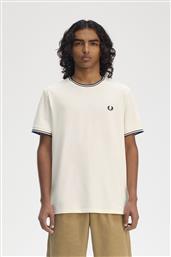 ΑΝΔΡΙΚΗ ΜΠΛΟΥΖΑ Τ-SHIRT TWIN TIPPED M1588-Y24 ΕΚΡΟΥ FRED PERRY