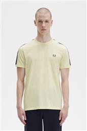 ΑΝΔΡΙΚΗ ΜΠΛΟΥΖΑ TONAL TAPE RINGER T-SHIRT M5675-S21 ΕΚΡΟΥ FRED PERRY