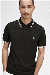 ΑΝΔΡΙΚΗ ΜΠΛΟΥΖΑ TWIN TIPPED POLO M3600-T50 ΠΡΑΣΙΝΟ FRED PERRY