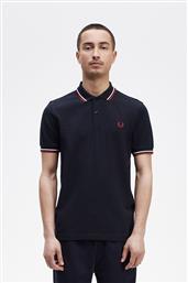 ΑΝΔΡΙΚΗ ΜΠΛΟΥΖΑ TWIN TIPPED POLO M3600-T55 ΜΠΛΕ FRED PERRY