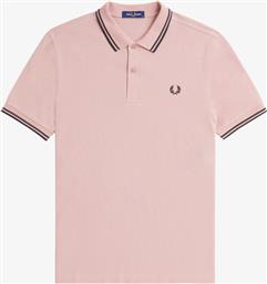 ΑΝΔΡΙΚΗ ΜΠΛΟΥΖΑ TWIN TIPPED POLO M3600-T89 ΡΟΖ FRED PERRY