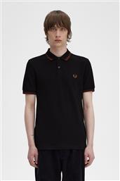 ΑΝΔΡΙΚΗ ΜΠΛΟΥΖΑ TWIN TIPPED POLO M3600-U35 ΜΑΥΡΟ FRED PERRY