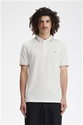 ΑΝΔΡΙΚΗ ΜΠΛΟΥΖΑ TWIN TIPPED POLO M3600-U83 ΛΕΥΚΟ FRED PERRY