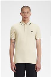 ΑΝΔΡΙΚΗ ΜΠΛΟΥΖΑ TWIN TIPPED POLO M3600-U87 ΜΠΕΖ FRED PERRY