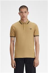 ΑΝΔΡΙΚΗ ΜΠΛΟΥΖΑ TWIN TIPPED POLO M3600-U88 ΜΠΕΖ FRED PERRY