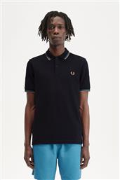 ΑΝΔΡΙΚΗ ΜΠΛΟΥΖΑ TWIN TIPPED POLO M3600-V03 ΜΠΛΕ FRED PERRY