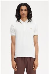 ΑΝΔΡΙΚΗ ΜΠΛΟΥΖΑ TWIN TIPPED POLO M3600-V21 ΛΕΥΚΟ FRED PERRY