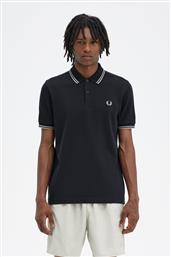 ΑΝΔΡΙΚΗ ΜΠΛΟΥΖΑ TWIN TIPPED POLO M3600-V24 ΜΠΛΕ FRED PERRY