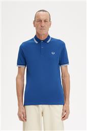 ΑΝΔΡΙΚΗ ΜΠΛΟΥΖΑ TWIN TIPPED POLO M3600-V29 ΜΠΛΕ FRED PERRY