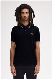 ΑΝΔΡΙΚΗ ΜΠΛΟΥΖΑ TWIN TIPPED POLO M3600-W53 ΜΠΛΕ FRED PERRY