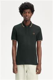 ΑΝΔΡΙΚΗ ΜΠΛΟΥΖΑ TWIN TIPPED POLO M3600-W84 ΠΡΑΣΙΝΟ FRED PERRY