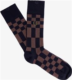 ΑΝΔΡΙΚΗ ΚΑΛΤΣΑ CHEQUERBOARD SOCK C8151-U53 ΚΑΦΕ FRED PERRY